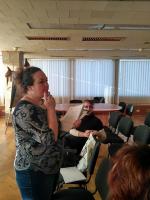 <p>Наталя Мірошнік та Ірина  Неволіхіна – активісти ГО, що створюється</p>