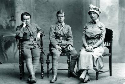 Ганна Дмитерко, Софія Галечко, Ольга Басараб. Відень, 1917