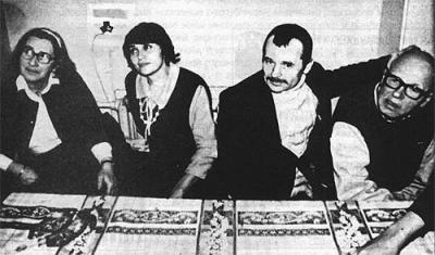 Зліва направо: Олена Боннер, Сафінар Джемілєва, Мустафа Джемілєв, Андрій Сахаров. Архів Мустафи Джемілєва
