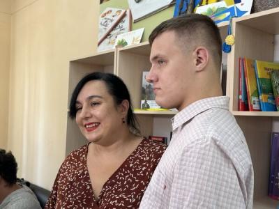 Вікторія Краснюк із сином Максимом.